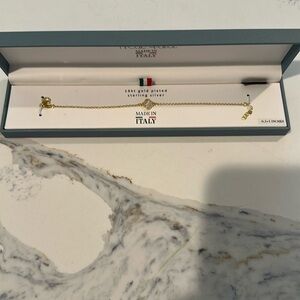 Mia Fiore Clover Bracelet 18 kt Gold Plated Sterling Silver - New in Box
